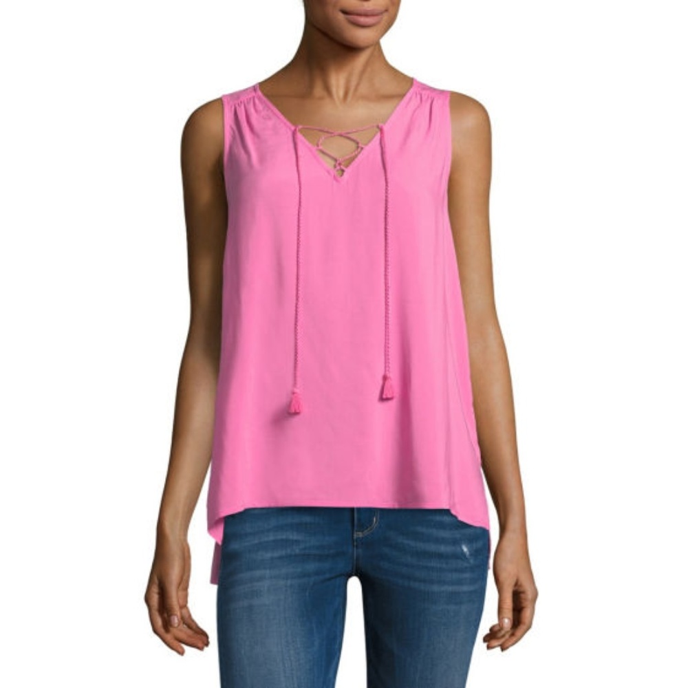 a.n.a Womens V Neck Sleeveless Tank Top
